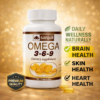 Sanjuli Omega-3-6-9 / 60 Veg Softgel Capsules for Men & Women| Strength Supplement for Muscle, Bone, Heart, Eye, Skin & Brain