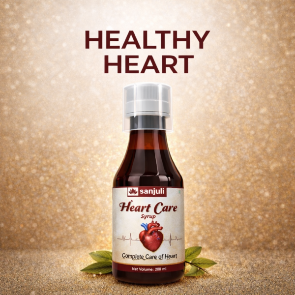 Sanjuli Heart Care Syrup – Advanced Ayurvedic Cardiac Wellness Formula | Complete Herbal Heart Support for Healthy Circulation, Energy & Cardiac Strength | Daily Ayurvedic Heart Tonic for Cholesterol Balance & Overall Heart Health | 200ml