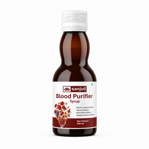 Sanjuli Blood Purifier Syrup – Natural Blood Cleanser & Immunity Booster | Supports Healthy Skin, Liver & Immunity | Ayurvedic Detox & Wellness Formula | 200ml
